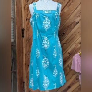 Jones New York Teal Midi Dress